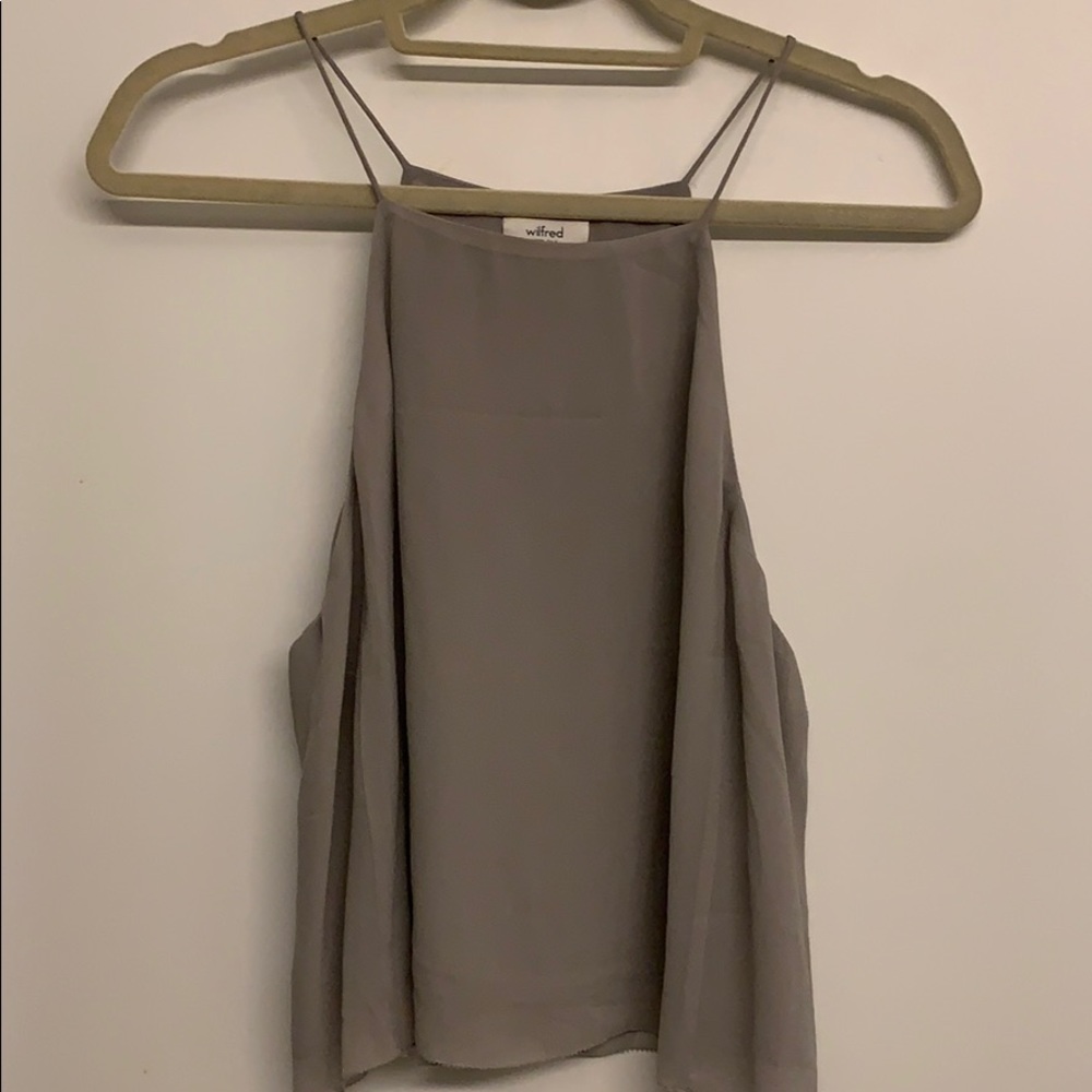 Grey Silk Camisole